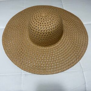 Elegant Tan Wide-Brimmed Sun Hat